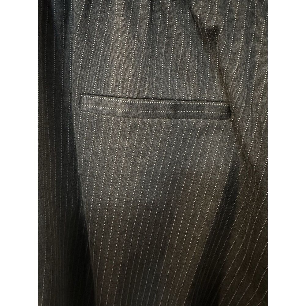 Jones & Co Stretch Wide Leg Womens Pants 1X‎  Striped Grey  Pockets High Rise - Picture 11 of 11